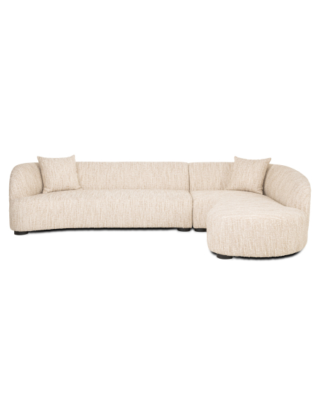 Pandora sofa beige angora lounge right