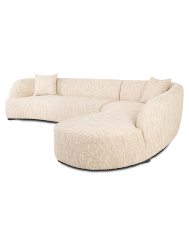 Pandora sofa beige angora lounge right