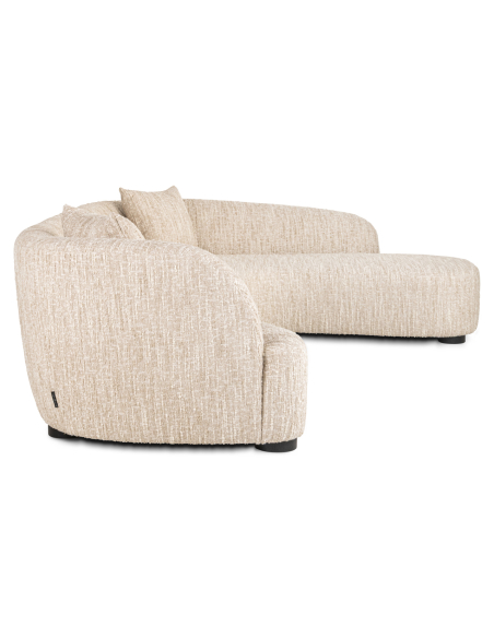 Pandora sofa beige angora lounge right