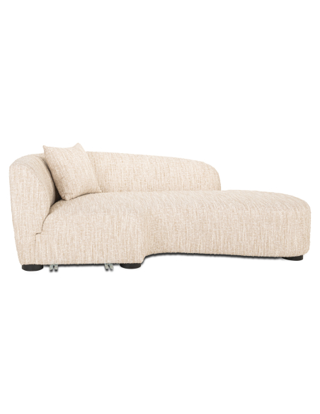 Pandora sofa beige angora lounge right