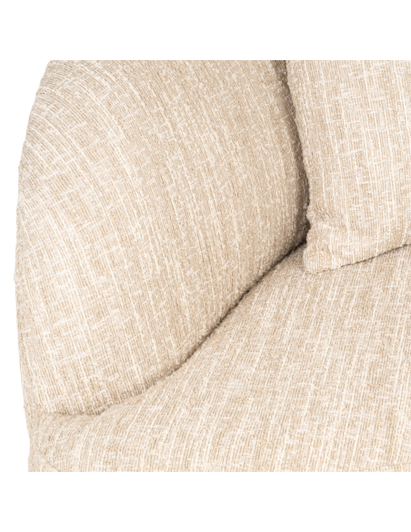 Pandora sofa beige angora lounge right
