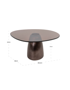 Mesa de centro Hayden bronce 2