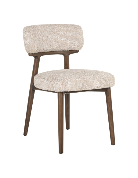 Cadeira de sala de jantar Basker natural linear (Conjunto de 2)
