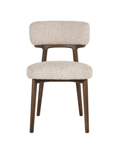 Cadeira de sala de jantar Basker natural linear (Conjunto de 2)