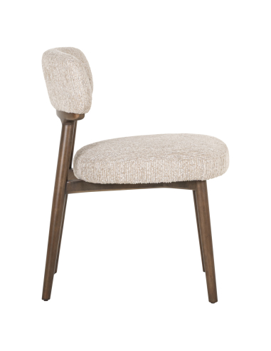 Cadeira de sala de jantar Basker natural linear (Conjunto de 2)