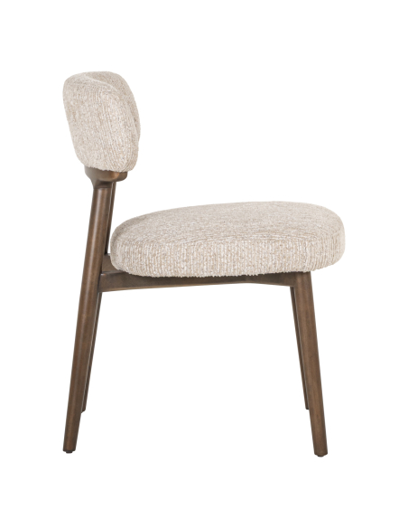 Cadeira de sala de jantar Basker natural linear (Conjunto de 2)
