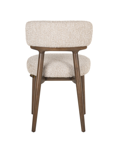 Cadeira de sala de jantar Basker natural linear (Conjunto de 2)