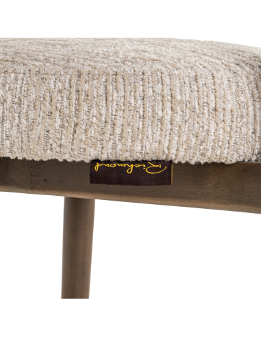 Cadeira de sala de jantar Basker natural linear (Conjunto de 2)