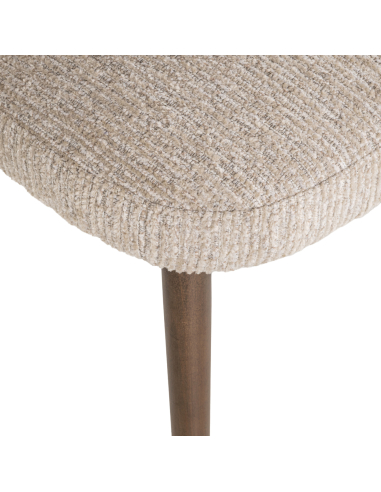 Cadeira de sala de jantar Basker natural linear (Conjunto de 2)