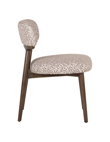Cadeira de sala de jantar Basker natural geo (Conjunto de 2)