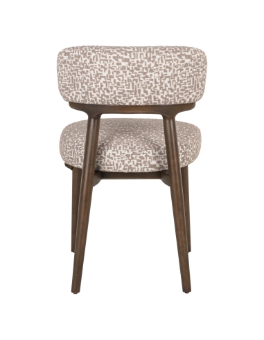 Cadeira de sala de jantar Basker natural geo (Conjunto de 2)
