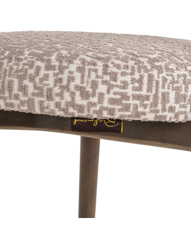 Cadeira de sala de jantar Basker natural geo (Conjunto de 2)