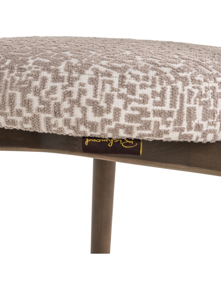 Cadeira de sala de jantar Basker natural geo (Conjunto de 2)