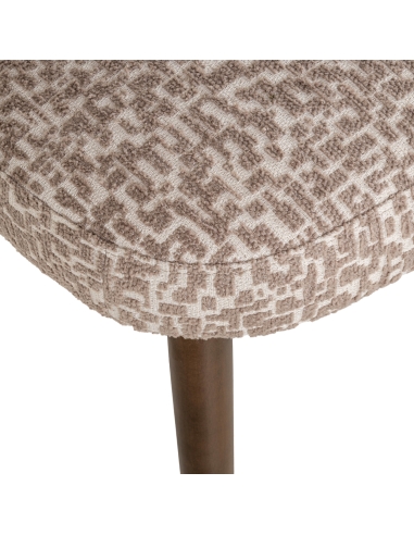 Cadeira de sala de jantar Basker natural geo (Conjunto de 2)