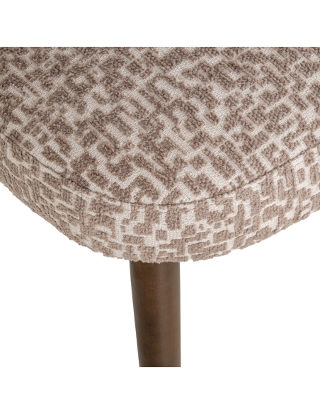 Cadeira de sala de jantar Basker natural geo (Conjunto de 2)