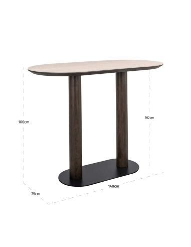 Table de bar Ritz brown