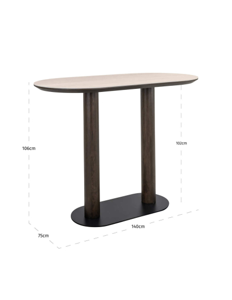 Table de bar Ritz brown