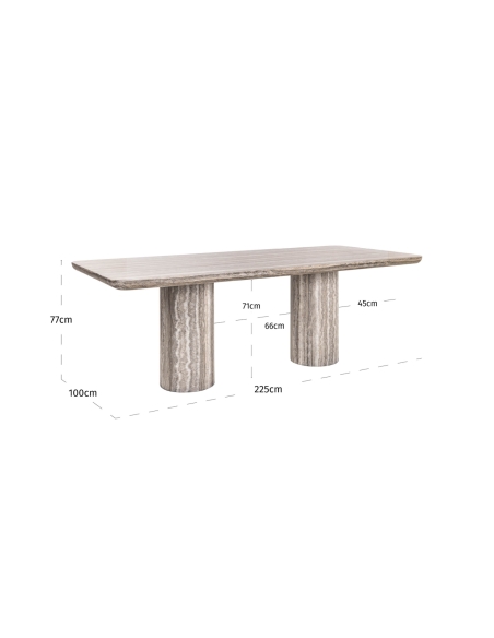 Mesa de comedor Dulce grey 225 (denizly)