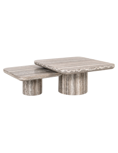 Mesa de centro Dulce grey (denizly) (Juego de 2)