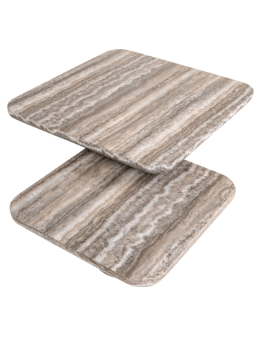 Mesa de centro Dulce cinzento (denizly) (Conjunto de 2)