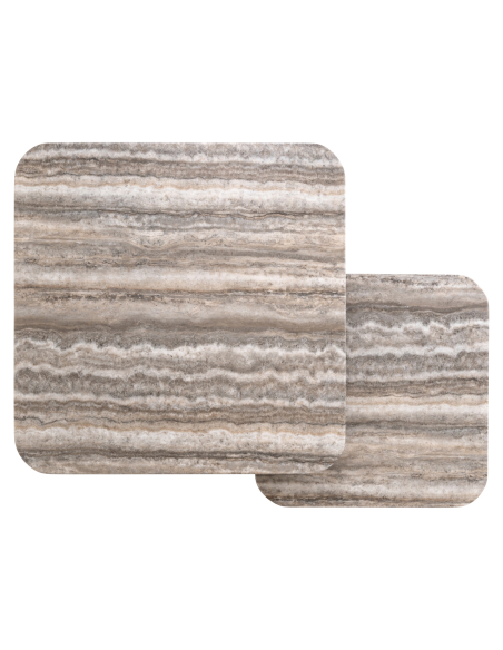 Mesa de centro Dulce cinzento (denizly) (Conjunto de 2)