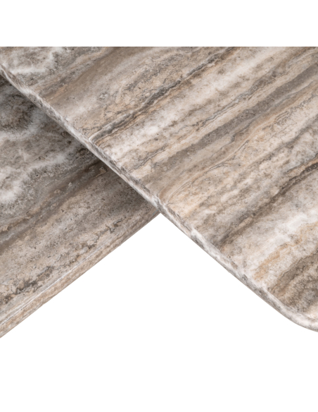 Mesa de centro Dulce cinzento (denizly) (Conjunto de 2)