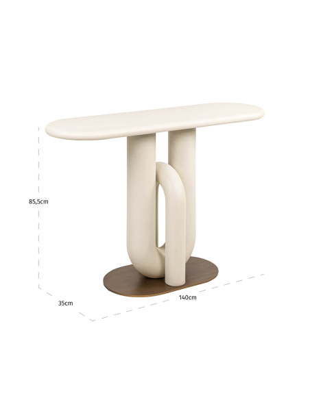 Console blanche design WINSLOW