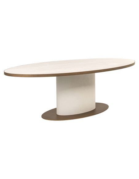 Oval Tivoli 230 White Dining Table