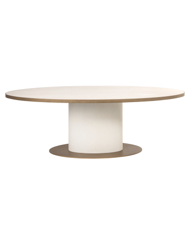 Ovale Tivoli 230 witte eettafel