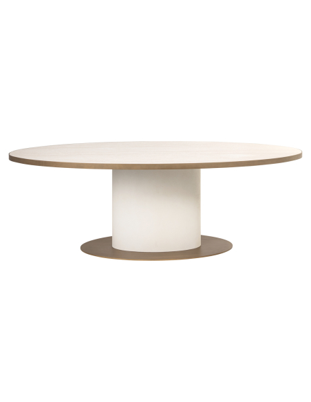 Oval Tivoli 230 White Dining Table