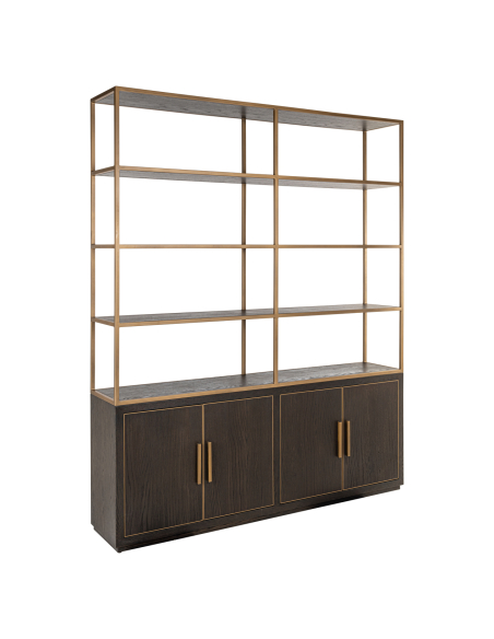 Brown showcase 4 doors Carter