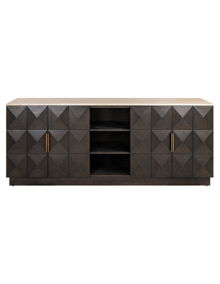 Buffet marrone 4 porte 2 ripiani Claremont