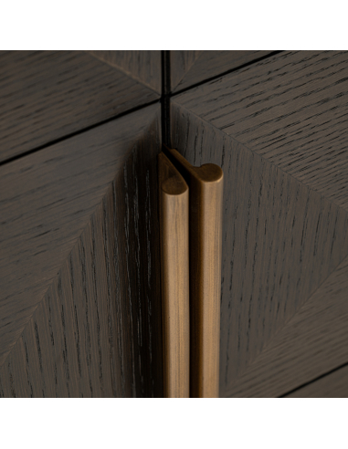Brown Buffet 4 Portas 2 Prateleiras Claremont
