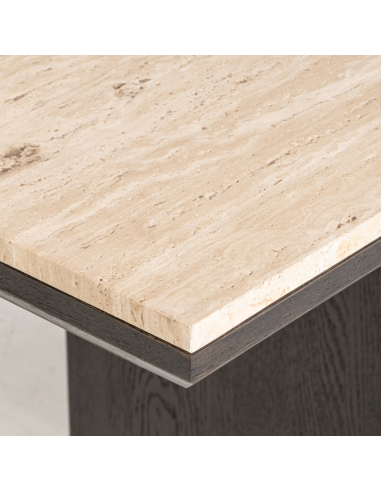 Table à manger travertin CLAREMONT 230