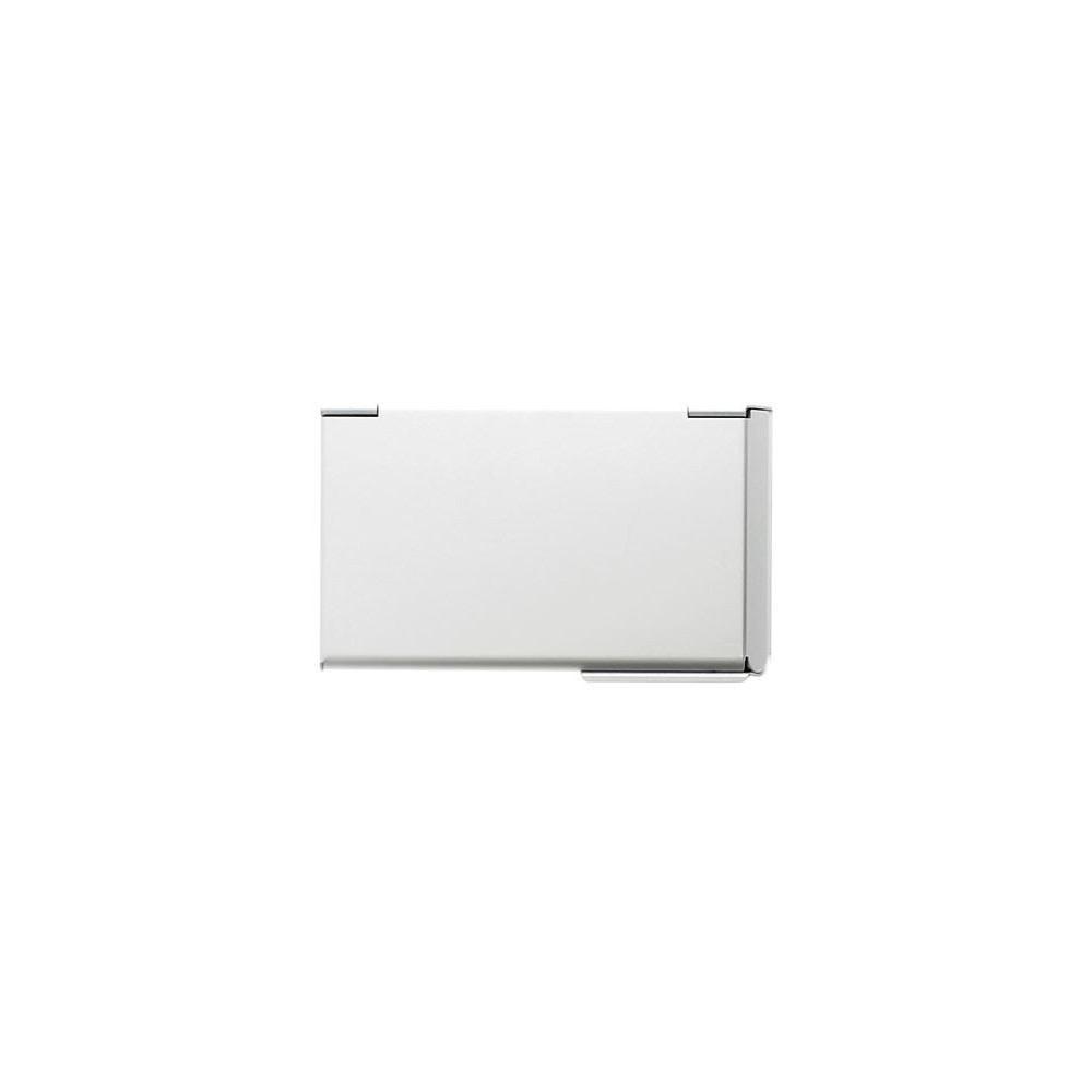 Tarjetero de aluminio Ogon diseño plateado