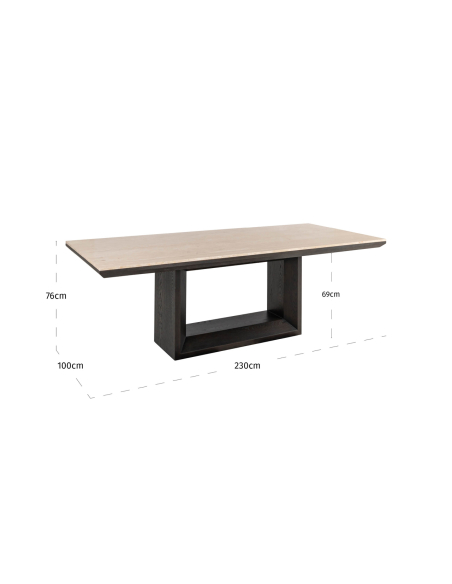 Travertine Claremont 230 comedor mesa