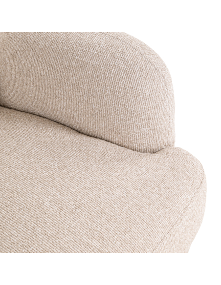 Cadeira de lounge giratória Biscotti Kagney Tecido