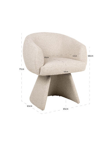 Biscotti Quirio Swivel-Esszimmerstuhl