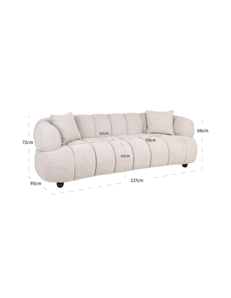 Natuurlijke sofa Amelia