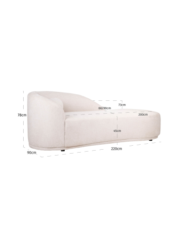 Emma Meridian Cream Sofa