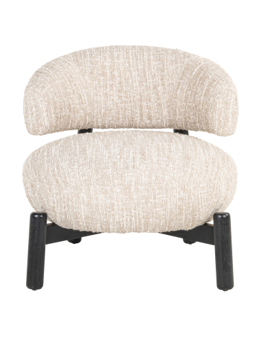 Poltrona Bege Angora Ornella Lounge