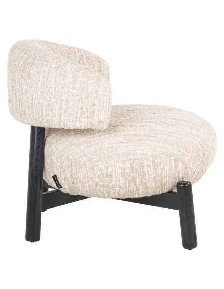 Beige Angora Ornella Lounge Sillón