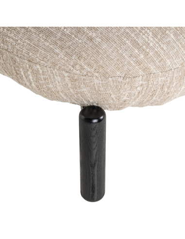 Beige Angora Ornella lounge fauteuil