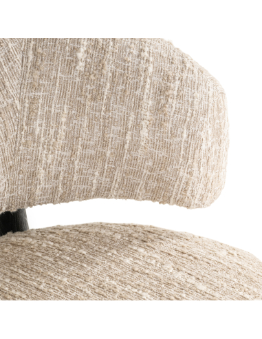 Beige Angora Ornella lounge fauteuil