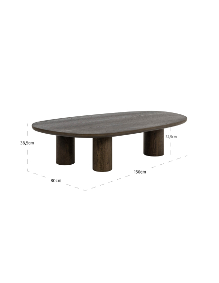 Table basse marron ELLINGTON