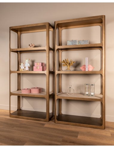 Vitrine Claridge antiek goud