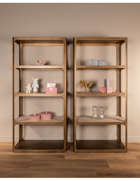 Vitrine Claridge antiek goud