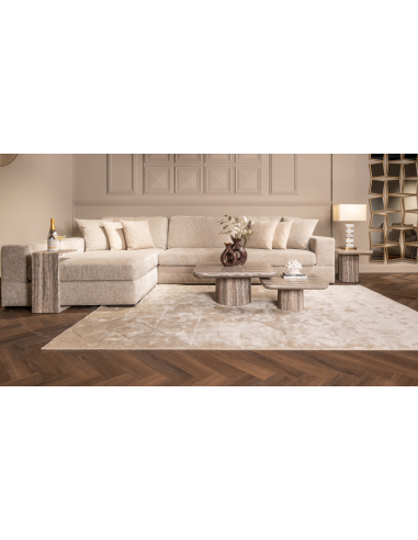 Mesa de centro Dulce cinzento (denizly) (Conjunto de 2)