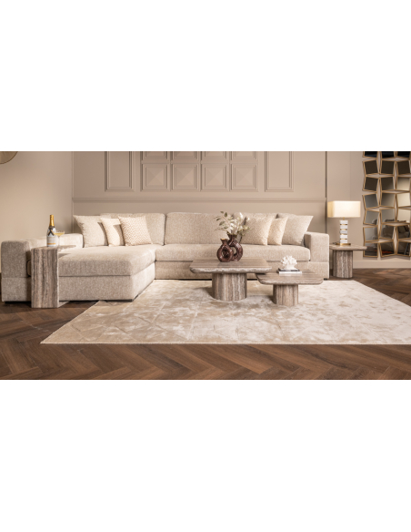 Mesa de centro Dulce cinzento (denizly) (Conjunto de 2)