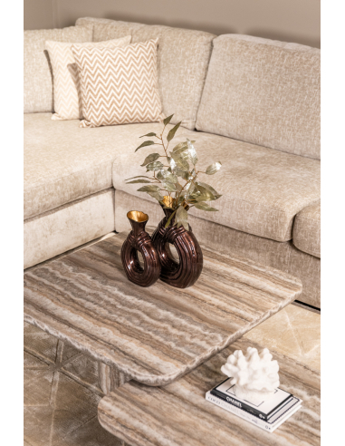 Mesa de centro Dulce cinzento (denizly) (Conjunto de 2)